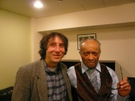 With Cecil Taylor at CUNY in Harlem, 2009 - click to enlarge