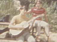 MJ's earliest guitar pic, circa 1968 New England, with brother Ricky - click to enlarge