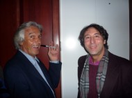 With John McLaughlin at the Blue Note, NYC, 2011 - click to enlarge