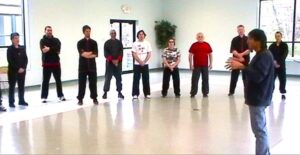 Teaching a kung fu workshop, Solon, Ohio