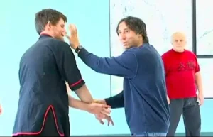 Conducting a kung fu workshop in Cleveland
