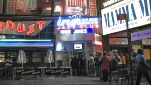 Marquee of MJ's performance at Iridium on Broadway, 2009